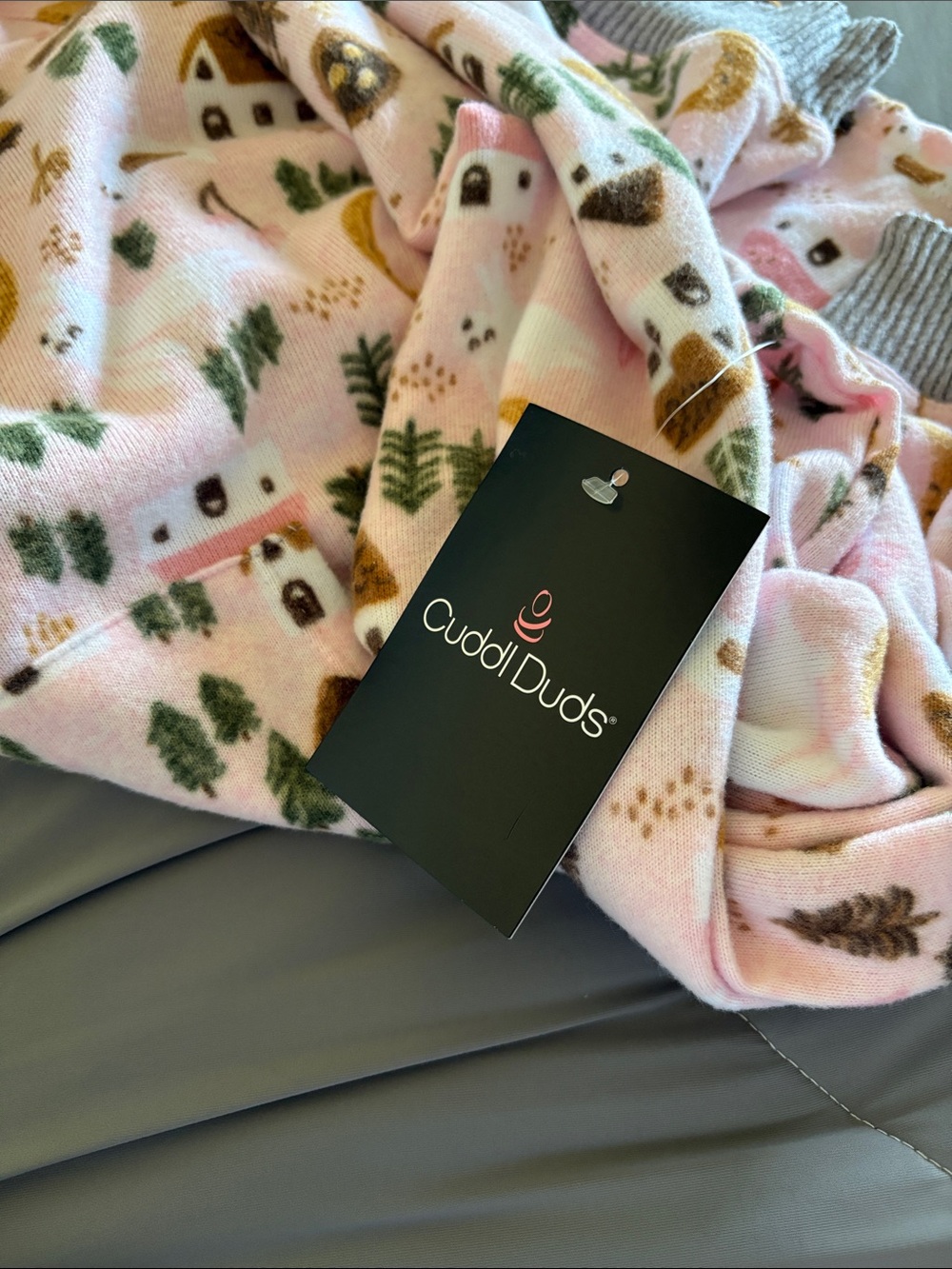 Cuddl Duds Women’s Pink Woodland Print Pajama Set NWT XXL - Picture 10 of 10